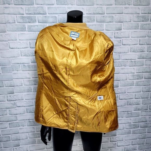Vintage 90s Pendleton Womens S Yellow Wool Blazer Jacket 3 Button USA - Picture 6 of 10